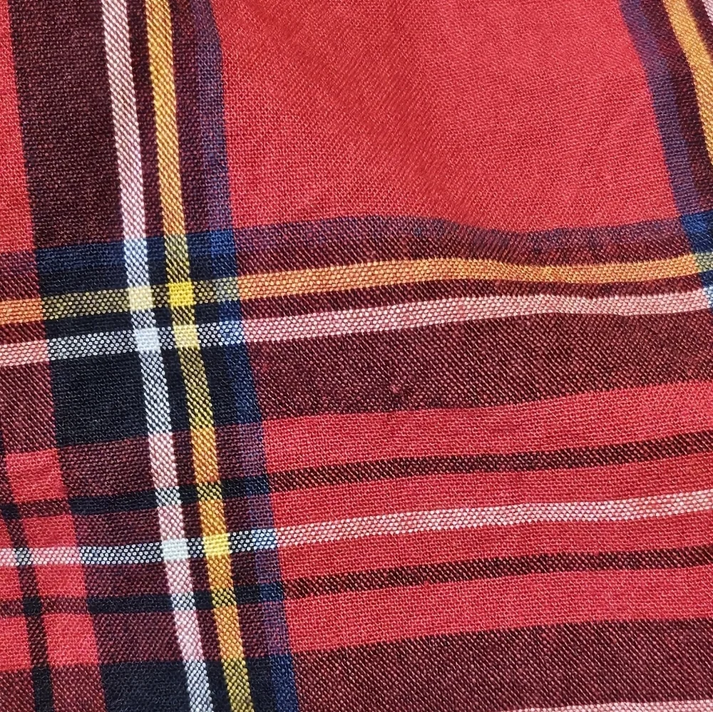Children's Place Red Plaid Button Down shirt Size S (5/6)